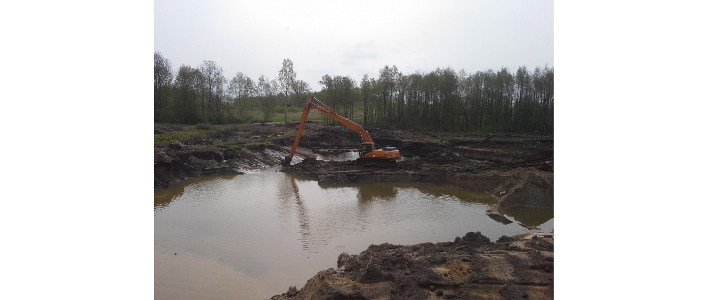 Pond digging in Madona MTE