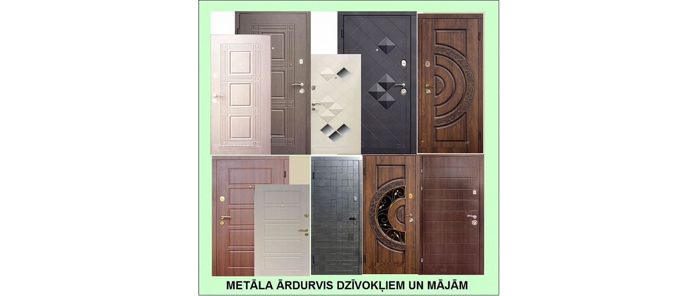Metal exterior doors for apartments and houses