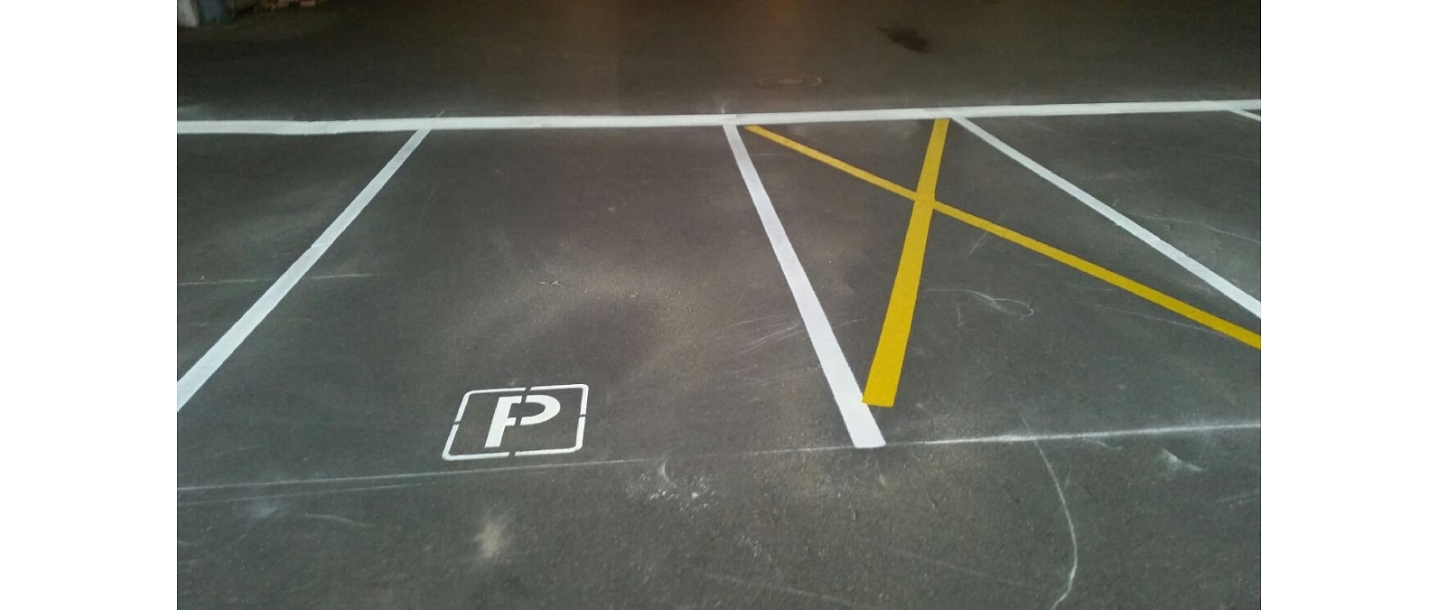 Marking of parking spaces