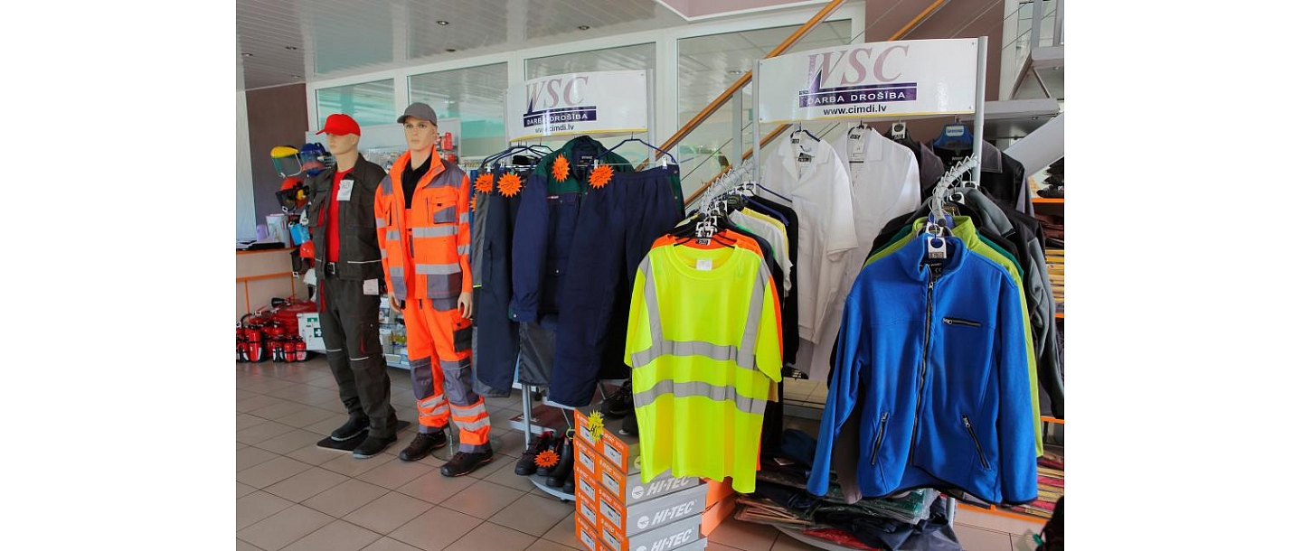 WSC darba drošība Cēsis darba cimdi apģērbs Valmiera  Limbaži Vecpiebalga Ainaži  Sigulda