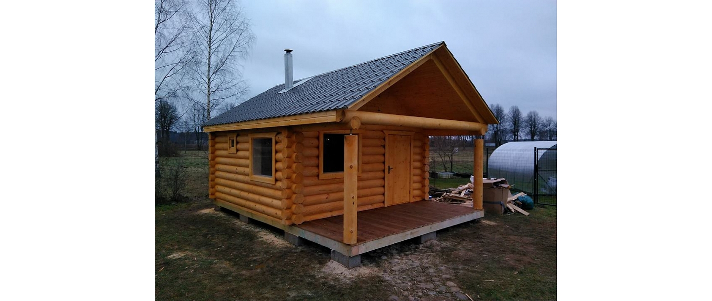 Log building saunas, log buildings Valmiera, In Cesis, Vidzeme garden furniture