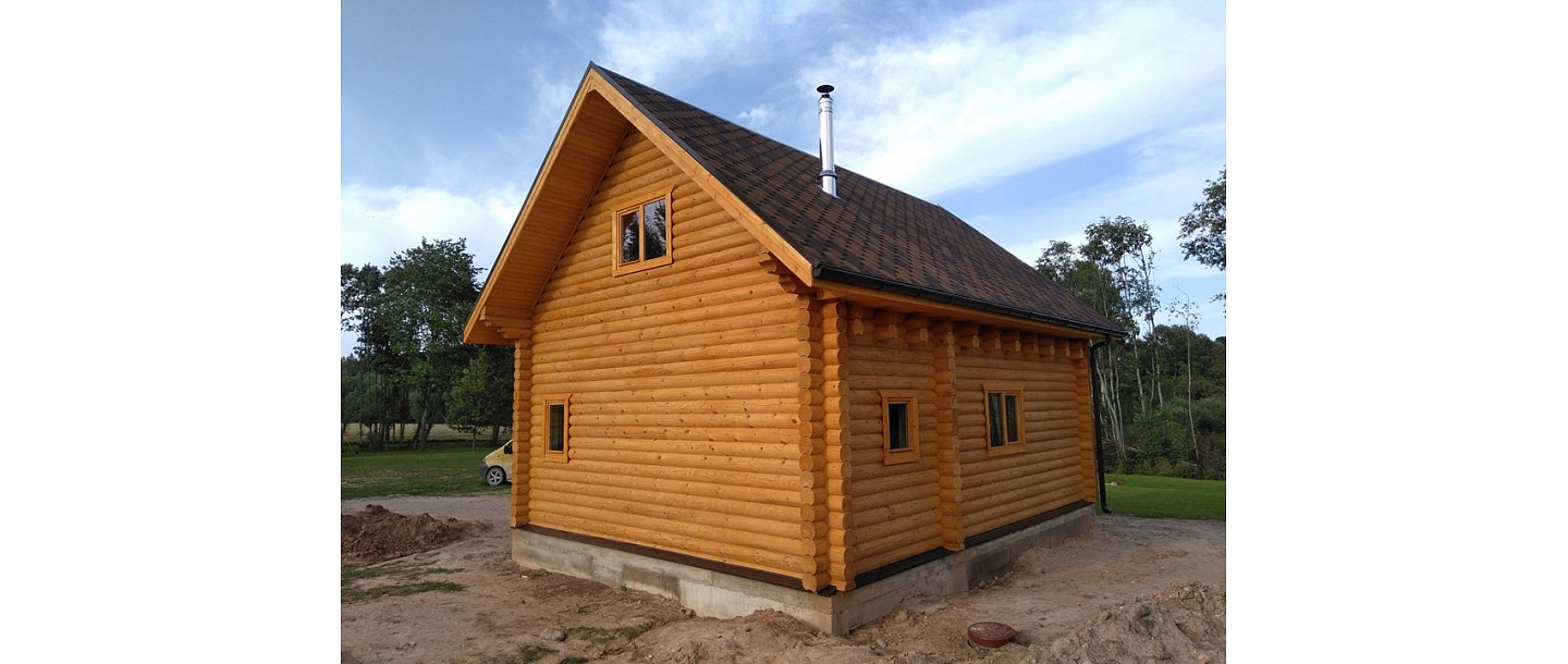 Log building saunas, log buildings Valmiera, In Cesis, Vidzeme garden furniture