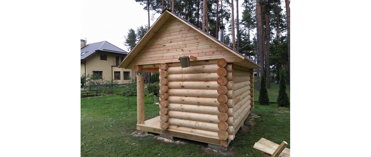 Log building saunas, log buildings Valmiera, In Cesis, Vidzeme garden furniture