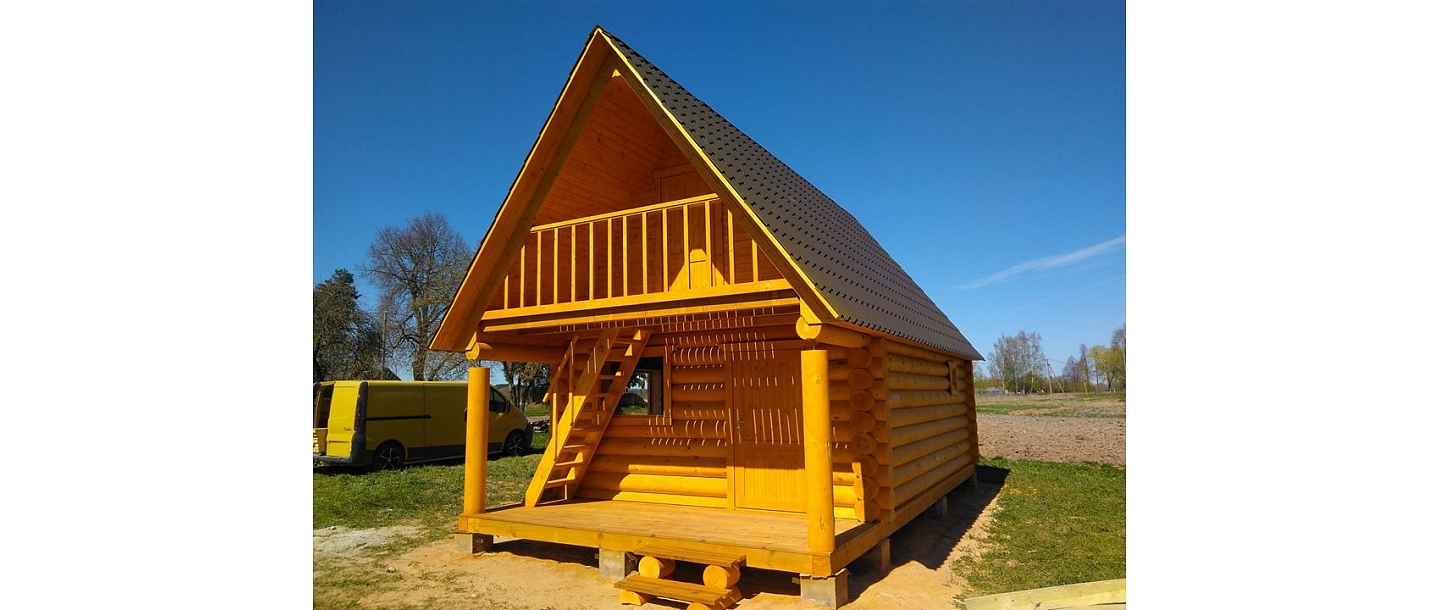 Log building saunas, log buildings Valmiera, In Cesis, Vidzeme garden furniture