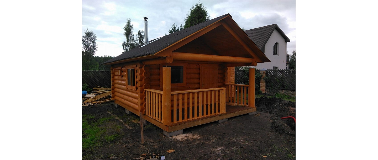 Log building saunas, log buildings Valmiera, In Cesis, Vidzeme garden furniture