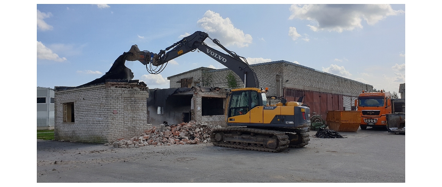 EkoDeal, building demolition, construction waste containers, construction machinery