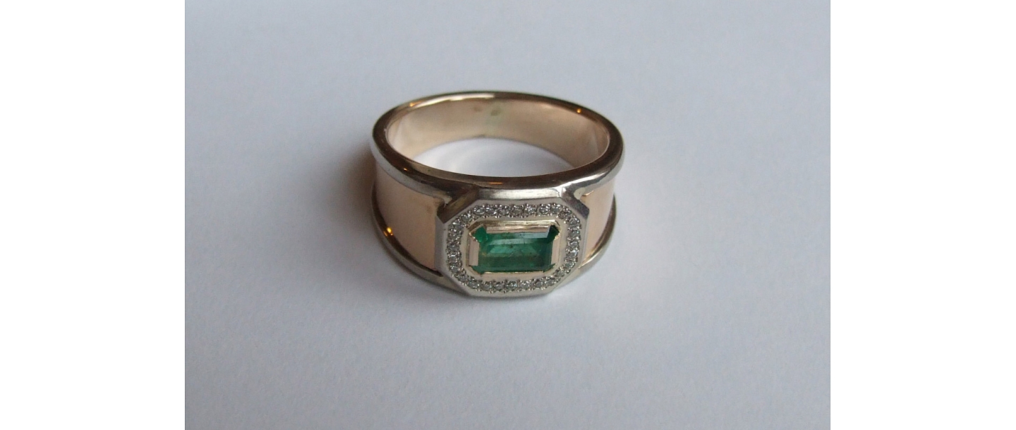 Rings made of gold and silver