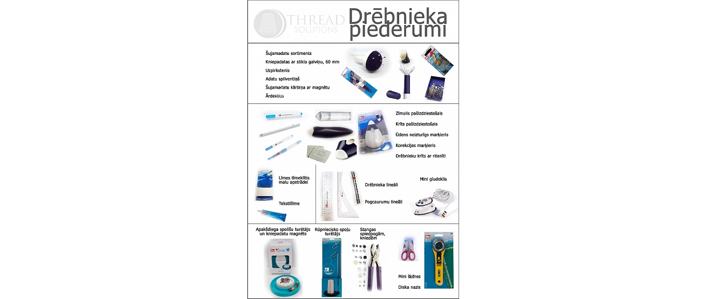 Drēbnieku piederumi thread solutions