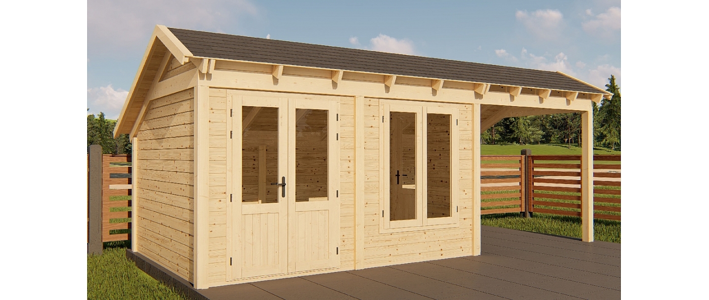 Wooden house production