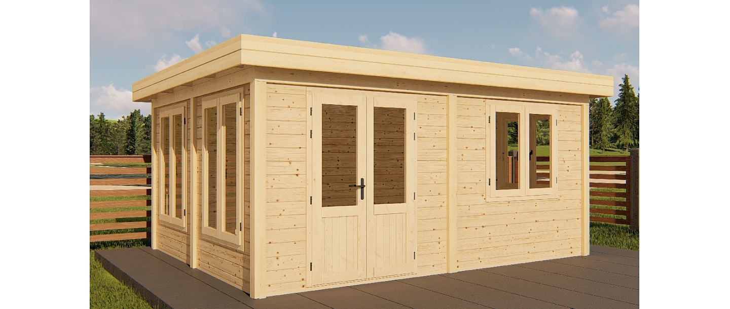 Wooden house production