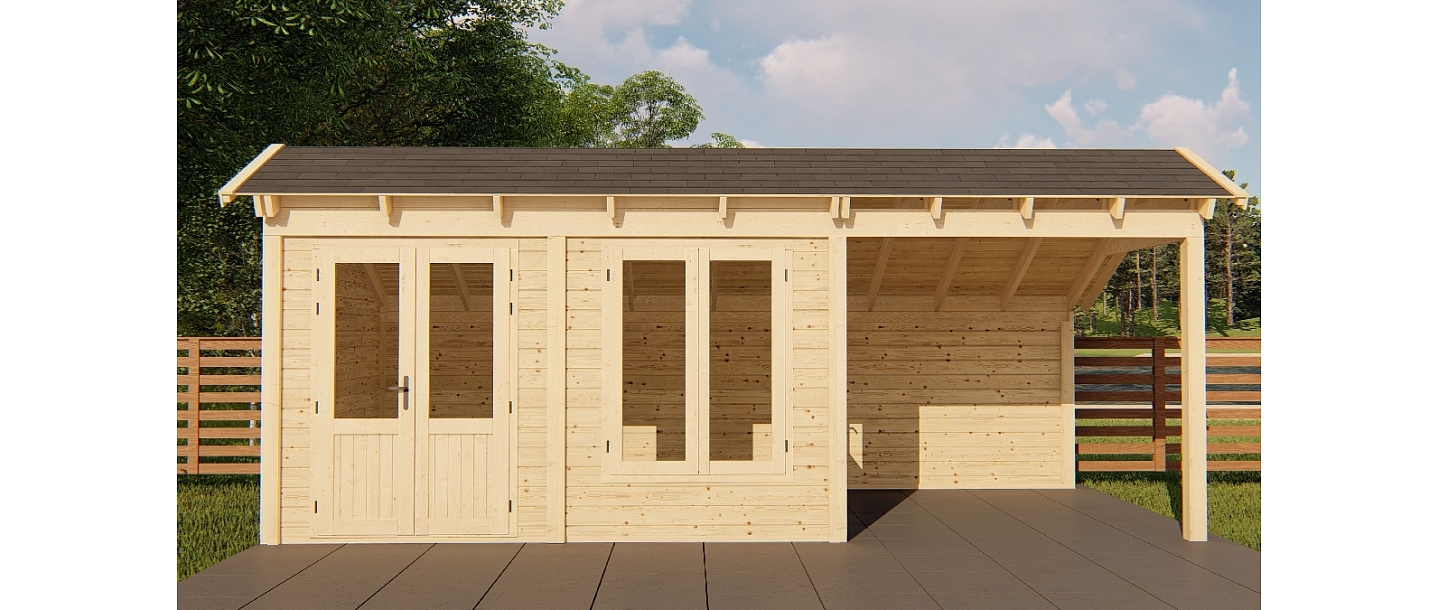 Wooden house production