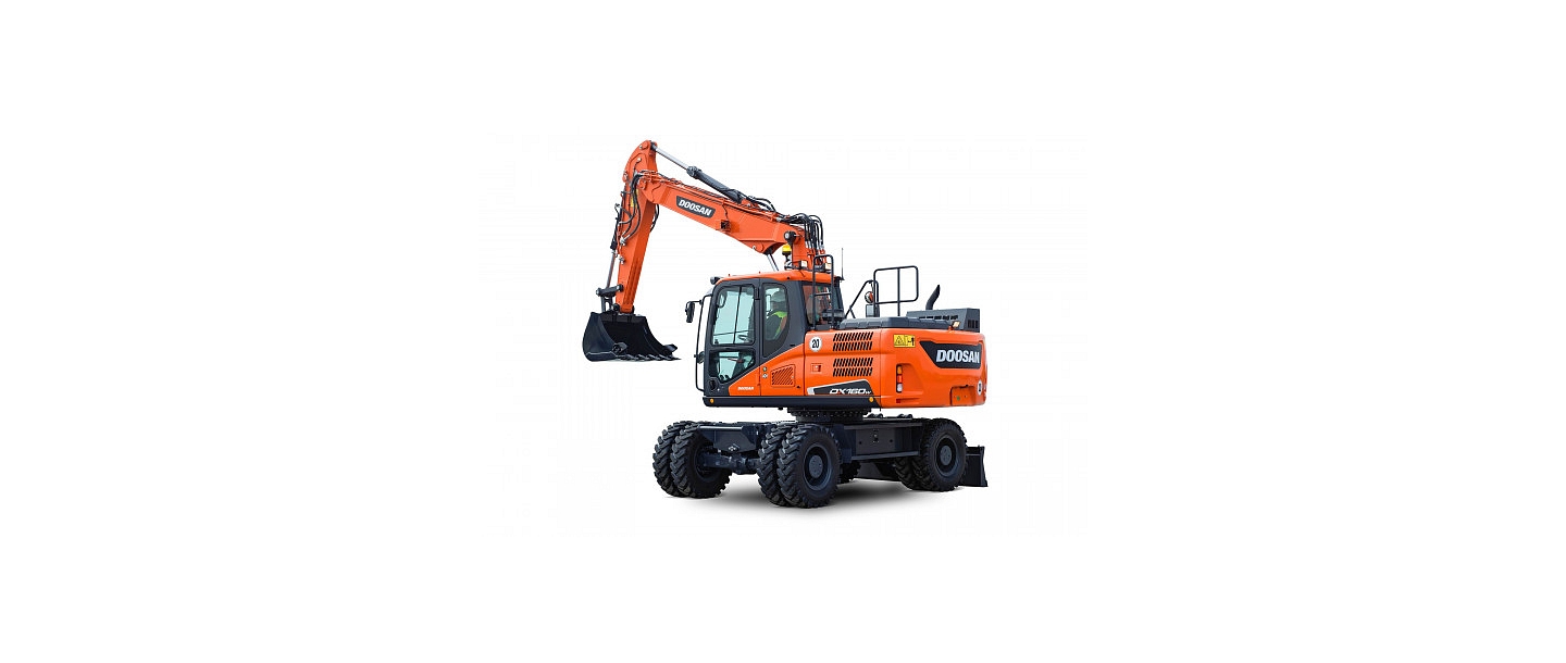 Doosan ekskavators dl160w būvtehnika Intrac