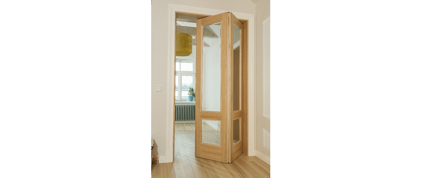 Interior doors can be folded