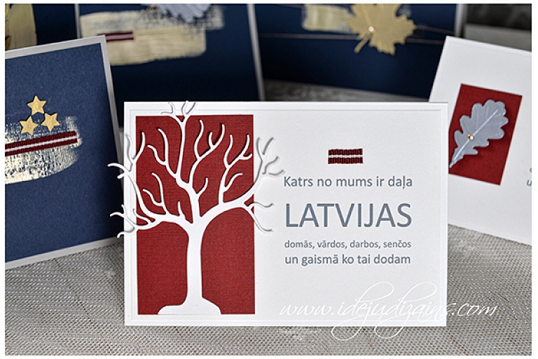 Card for Latvian holidays