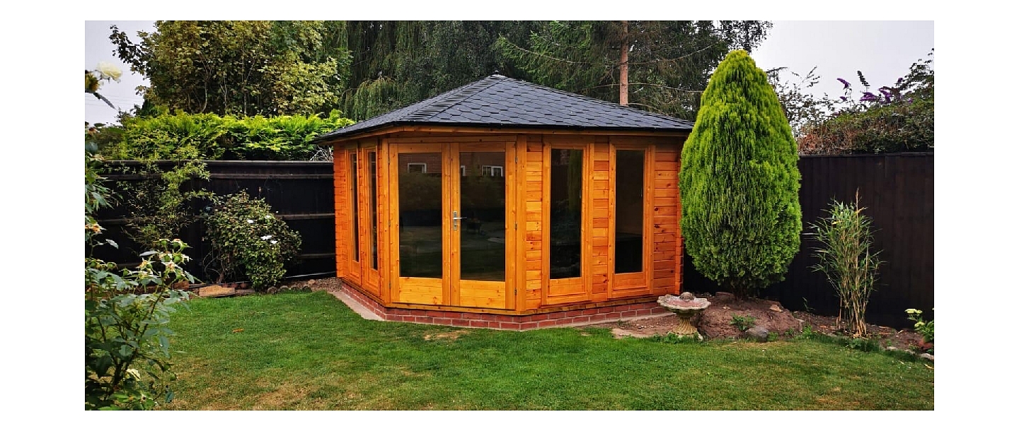 Wooden garden houses