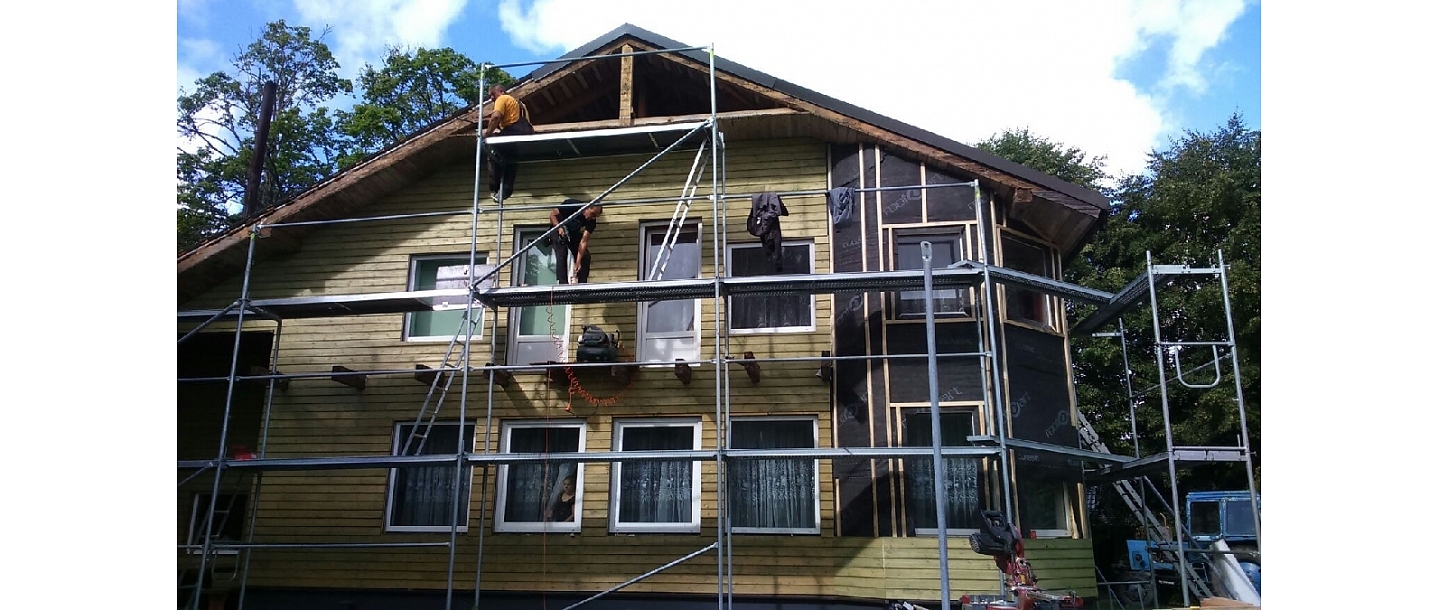 Facade renovation works