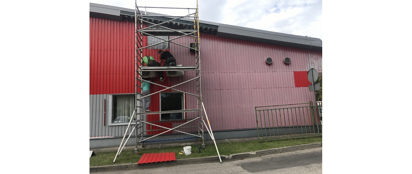 Facade renovation works