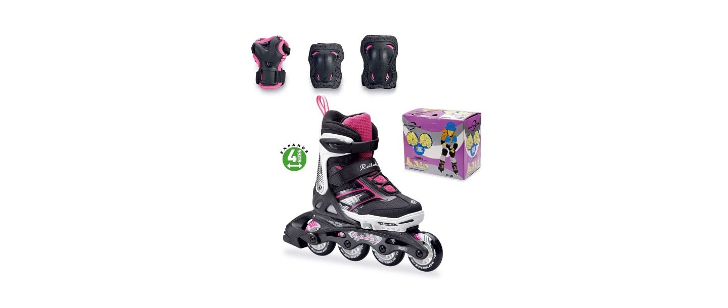 Rollerblade roller skates SPITFIRE COMBO G set with elbow and knee protectors