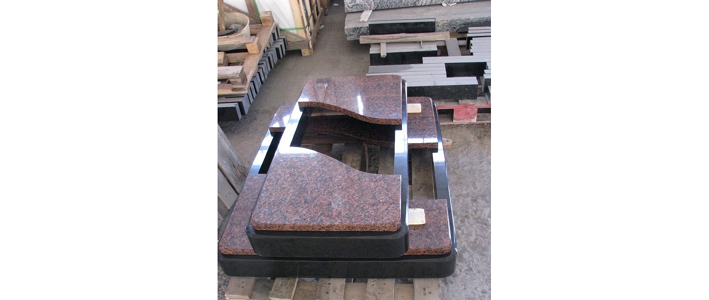 Granite stone grave curbs