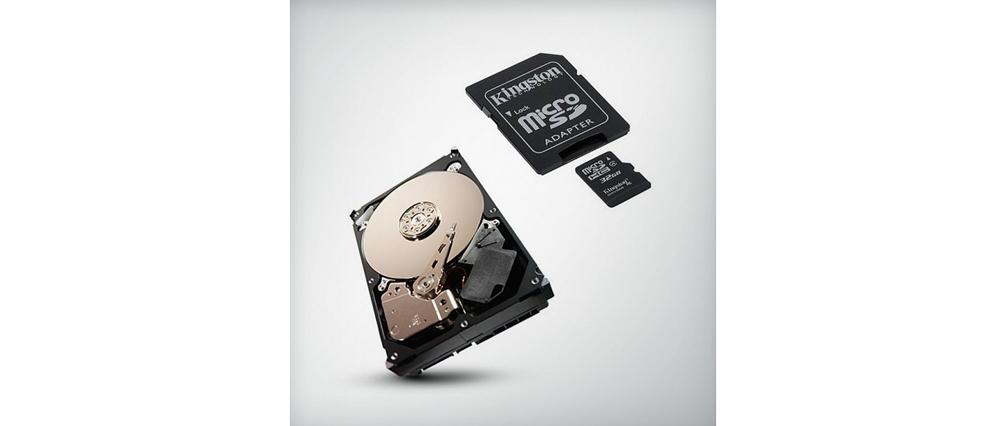 Data carriers - Hard Disk Drives HDD Specialized for Video Surveillance, Micro SD Cards