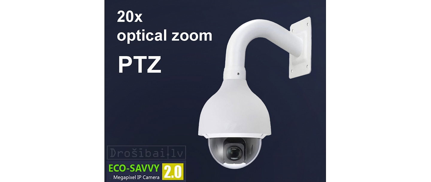 PTZ camera with 20x optical zoom. Model SD50220T-HN Dahua