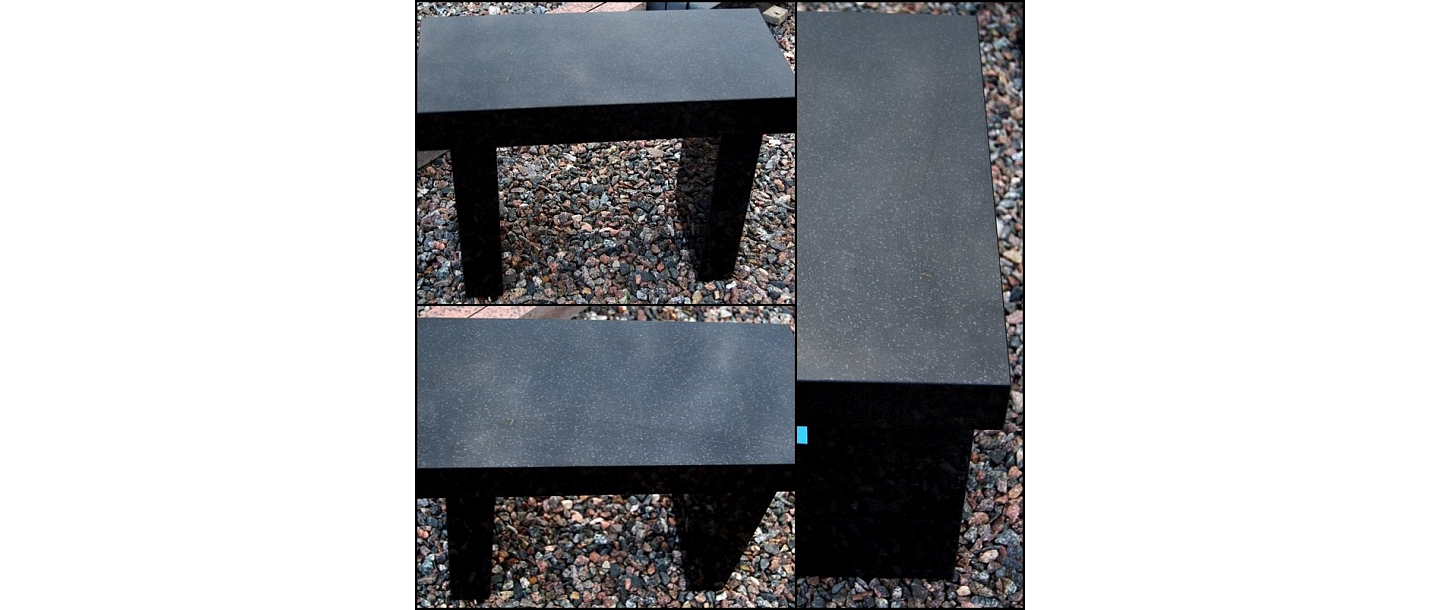 Benches, granite