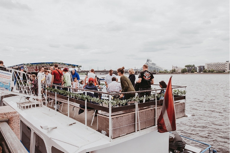 Sea cruise ship Jelgava, Daugava, Riga