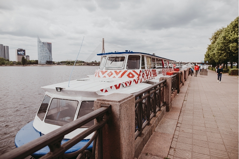 Sea cruise ship Liepaja, Daugava, Riga