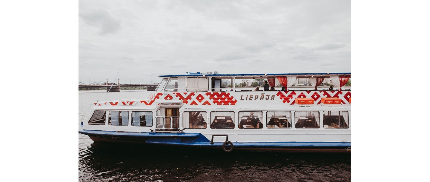 Sea cruise ship Liepaja, Daugava, Riga