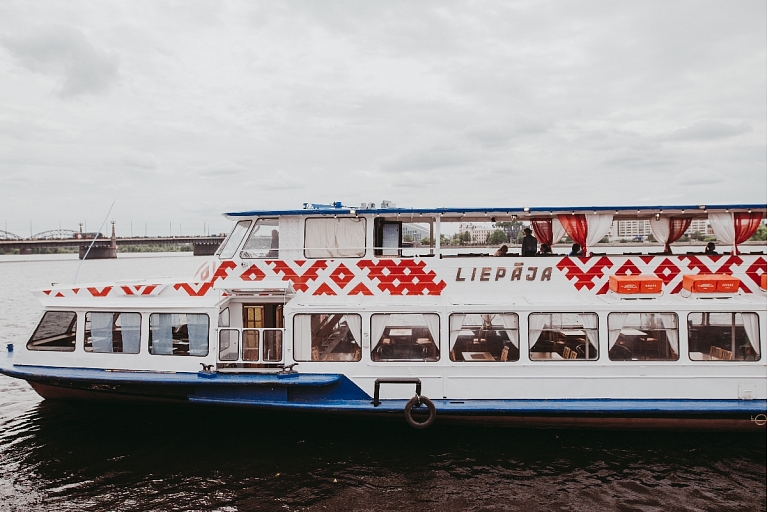 Sea cruise ship Liepaja, Daugava, Riga