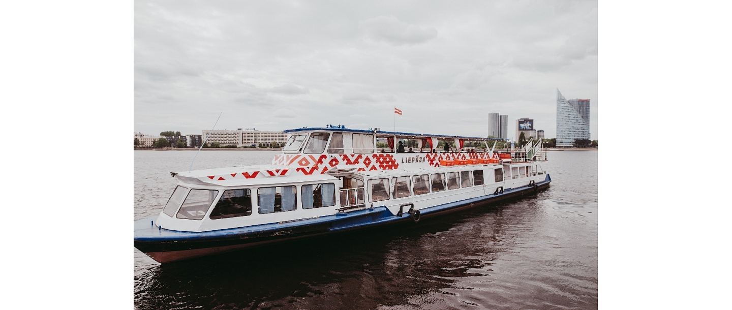 Sea cruise ship Liepaja, Daugava, Riga