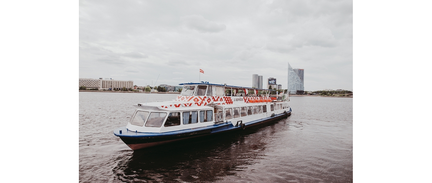 Sea cruise ship Liepaja, Daugava, Riga