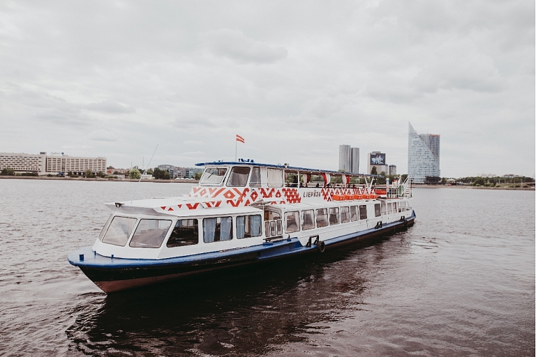 Sea cruise ship Liepaja, Daugava, Riga