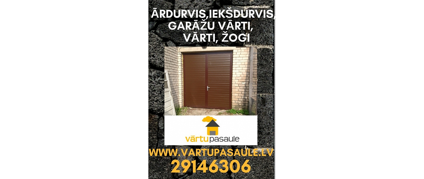 Exterior doors, interior doors, garage gates, fences
