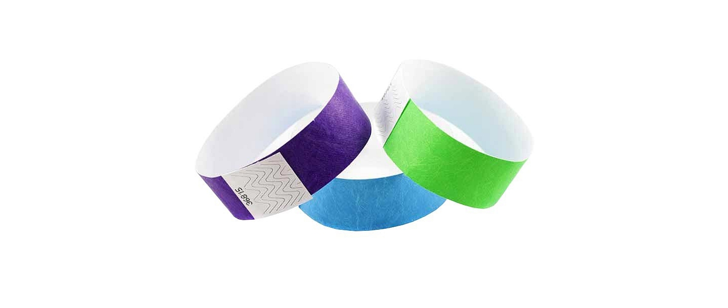 Paper( Tyvek) control wristbands