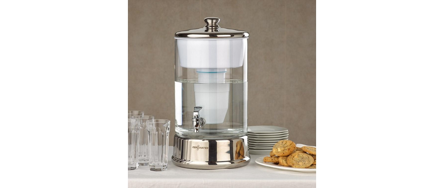 ZeroWater premium stikla ūdens filtrēšanas sistēma ar krānu