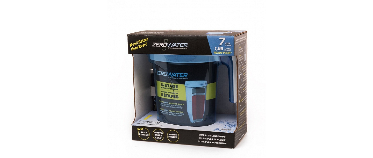 ZeroWater 7 Cup filtrēšanas krūze (1.66 L)