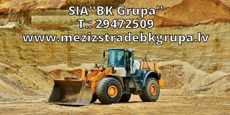 SAND QUARRY - Sand mining, trade. Road, road, highway, field, for the construction of squares, we supply sand throughout Latvia.