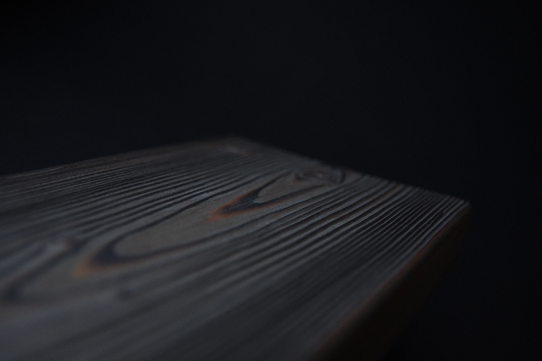 Burnt/painted larch