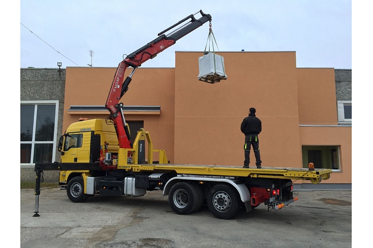 Car crane, car crane services throughout Latvia