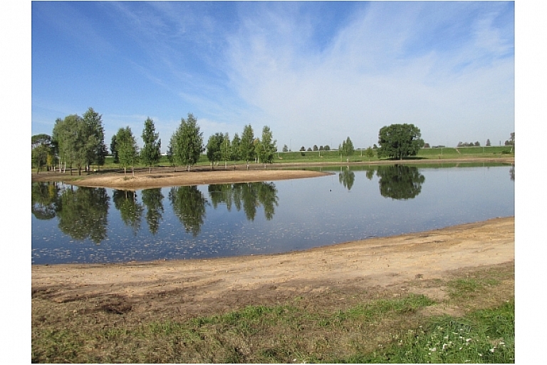 construction of reservoir ponds