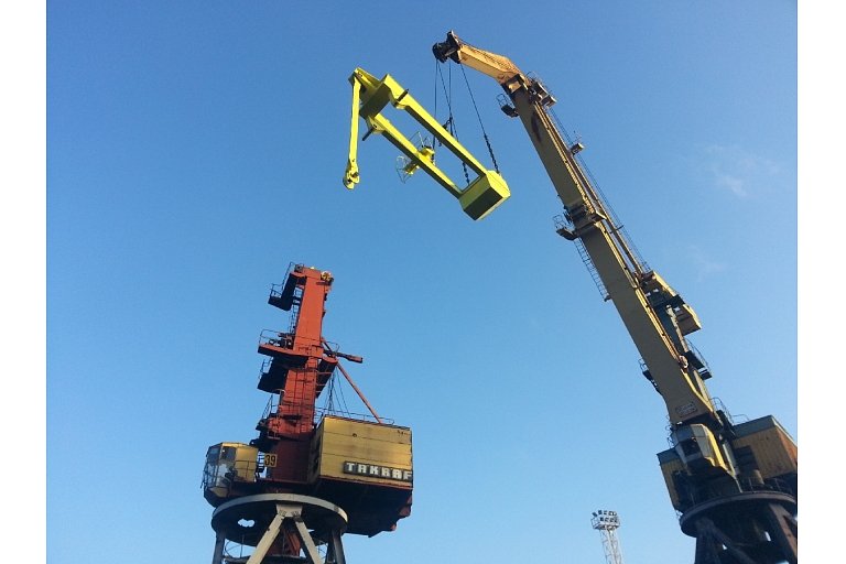Crane repair, assembly of cranes throughout Latvia