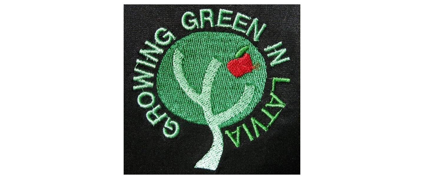 Embroidered logo