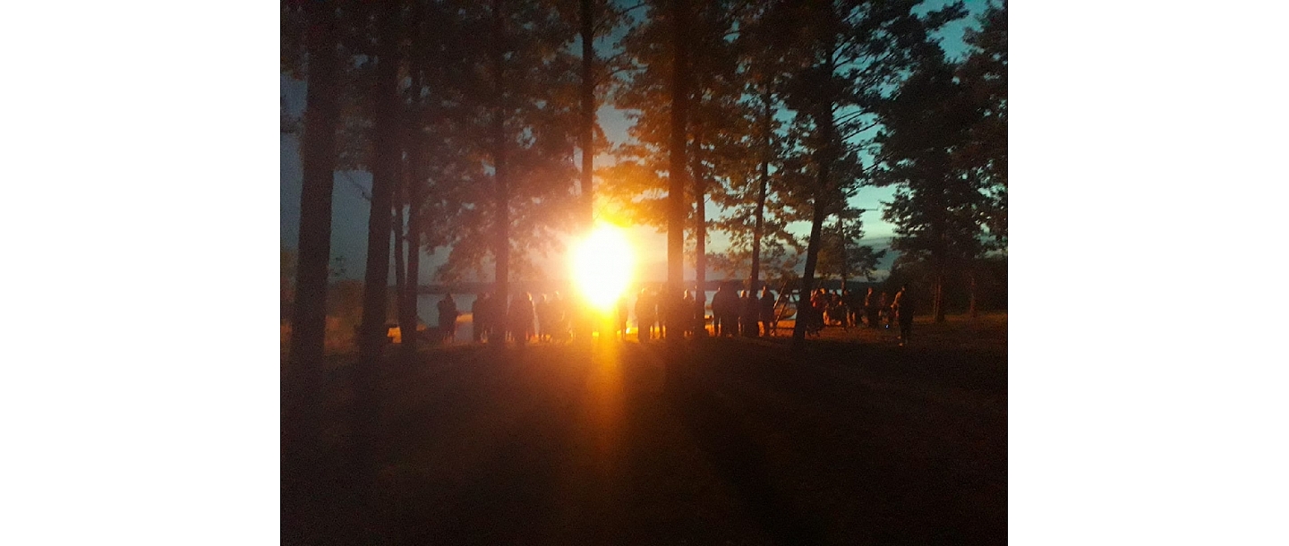 Kempings pie Usmas ezera