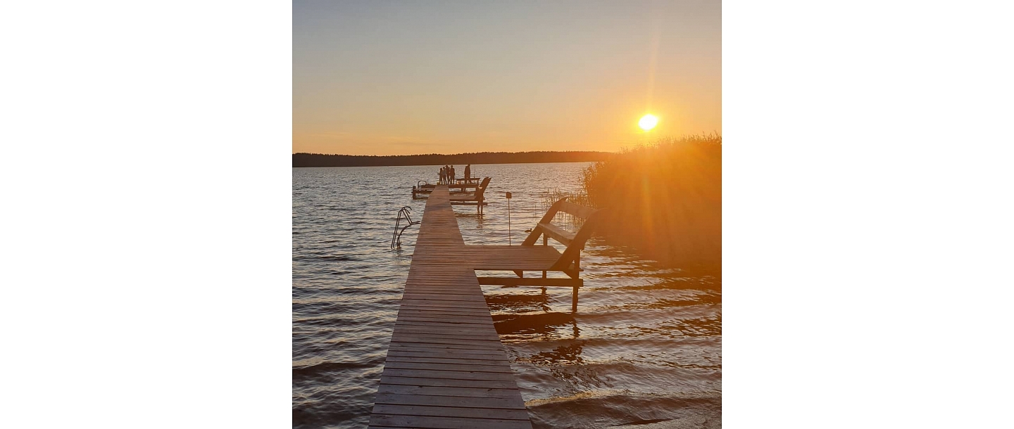 Kempings pie Usmas ezera