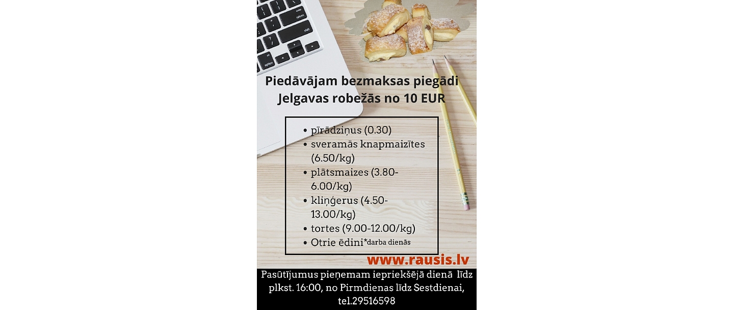 Koditorejas izstrādājumu piegāde