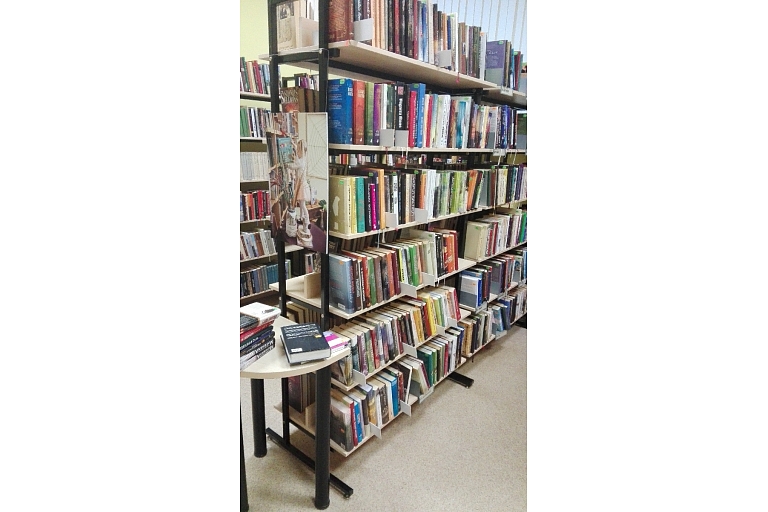 Library shelves