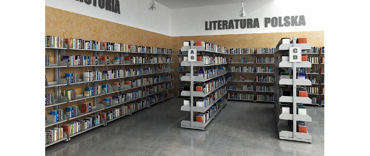 Library shelves
