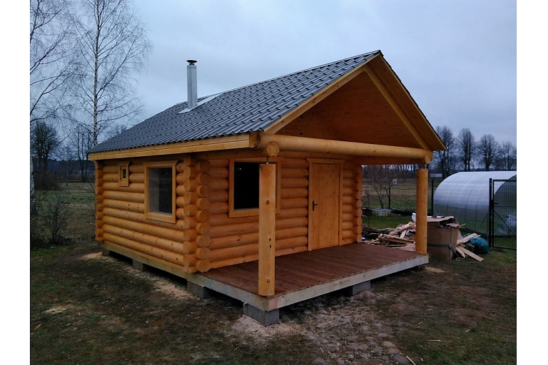 Log building saunas, log buildings Valmiera, In Cesis, Vidzeme garden furniture