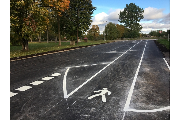 Road equipment, road marking, direction signs